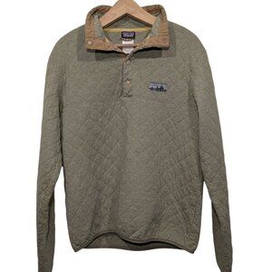 Rare Patagonia M's Diamond Quilt Snap-T Pullover - Men's Size Small